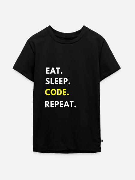 Programmierer - Teenager Premium Bio T-Shirt - Schwarz