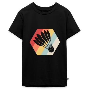 Badminton Spieler Lustiger Federball Mannschaft Badminton - Teenager Premium Bio T-Shirt - Schwarz - Vorne - AI Model Teenager Male light (155cm)