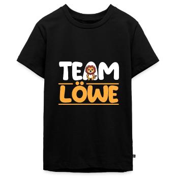Löwe Löwen - Teenager Premium Bio T-Shirt - Schwarz - Vorne - AI Model Teenager Male light (155cm)