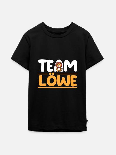 Löwe Löwen - Teenager Premium Bio T-Shirt - Schwarz