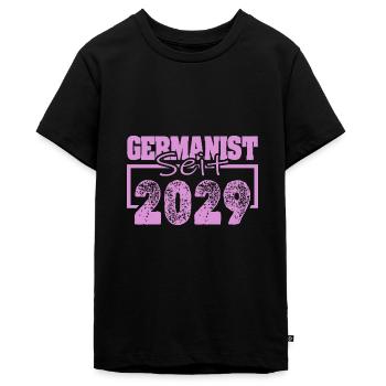 Born in 2029 - Teenager Premium Organic T-Shirt - black - Front - AI Model Teenager Male light (155cm)