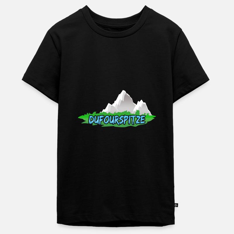 Prezent dla Dufourspitze - Ekologiczna koszulka młodzieżowa Premium - czarny