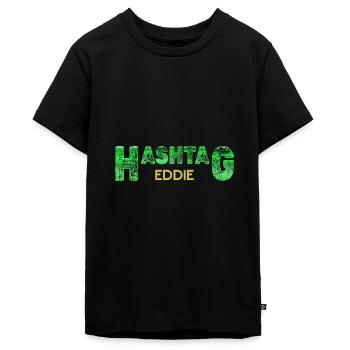 Eddie dans le rôle d’Eddie - T-shirt Premium bio Ado - noir - Devant - AI Model Teenager Male light (155cm)