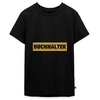 Buchhalter - Teenager Premium Bio T-Shirt - Schwarz - Vorne - AI Model Teenager Male light (155cm)