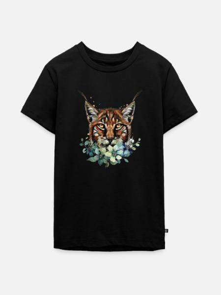 Luchs - Teenager Premium Bio T-Shirt - Schwarz