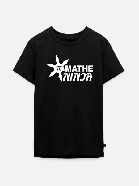 Mathe Ninja - Teenager Premium Bio T-Shirt - Schwarz
