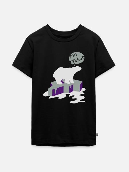 no_future - Teenager Premium Bio T-Shirt - Schwarz