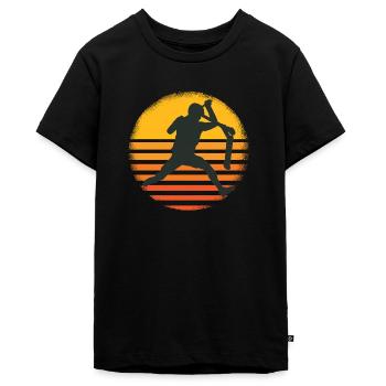 Trottinette Freestyle Pro Scooter Skatepark Ado - T-shirt Premium bio Ado - noir - Devant - AI Model Teenager Male light (155cm)