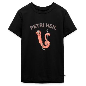 Petri Heil - Teenager Premium Bio T-Shirt - Schwarz - Vorne - AI Model Teenager Male light (155cm)