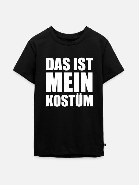 Das ist mein Kostüm - Teenager Premium Bio T-Shirt - Schwarz
