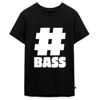 Hashtag Bass - Subwoofer Box Geschenk - Teenager Premium Bio T-Shirt - Schwarz - Vorne - AI Model Teenager Male light (155cm)