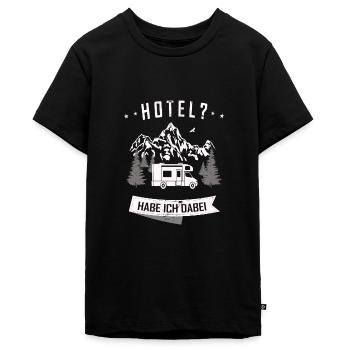 Wohnmobil Camping Zubehör - Teenager Premium Bio T-Shirt - Schwarz - Vorne - AI Model Teenager Male light (155cm)