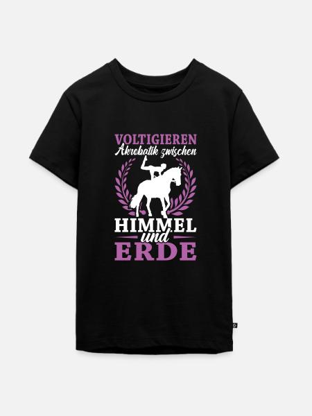 Voltigieren - Teenager Premium Bio T-Shirt - Schwarz