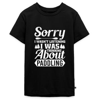 Entschuldigung, Ich Habe Zugehört, Ich - Teenager Premium Bio T-Shirt - Schwarz - Vorne - AI Model Teenager Male light (155cm)