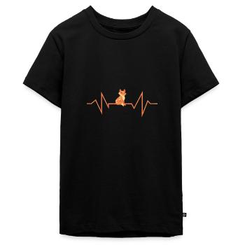 Renard animaux forestiers Protection de l’environnement Nature Arbres forêt - T-shirt Premium bio Ado - noir - Devant - AI Model Teenager Male light (155cm)