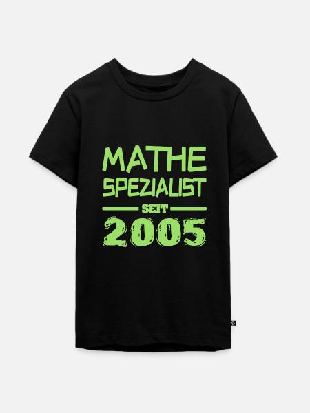 Mathe 2005 - Teenager Premium Bio T-Shirt - Schwarz