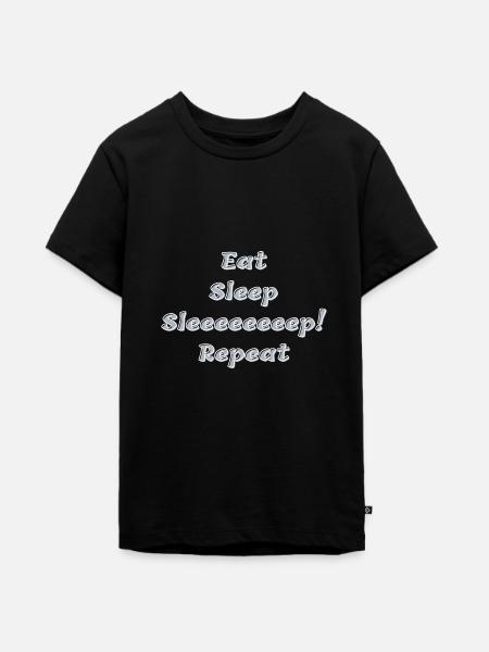 Schlafen, endlich Schlafe - Teenager Premium Bio T-Shirt - Schwarz