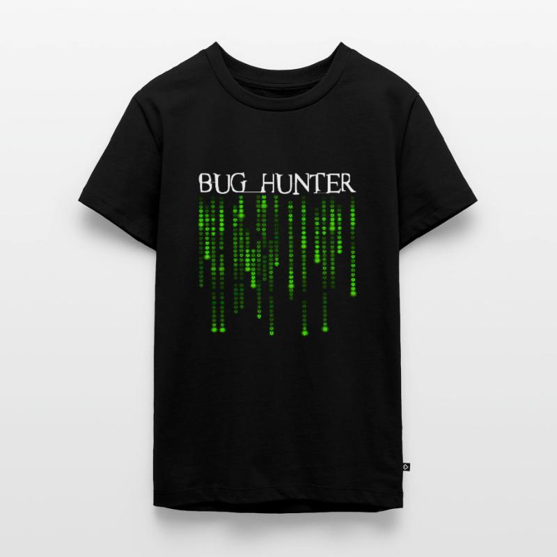 Bug Hunter - Neon Green Source Code Bugs Teenager Premium Organic T-Shirt