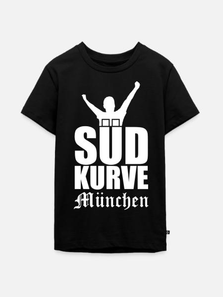 Südkurve München Fan - Teenager Premium Bio T-Shirt - Schwarz