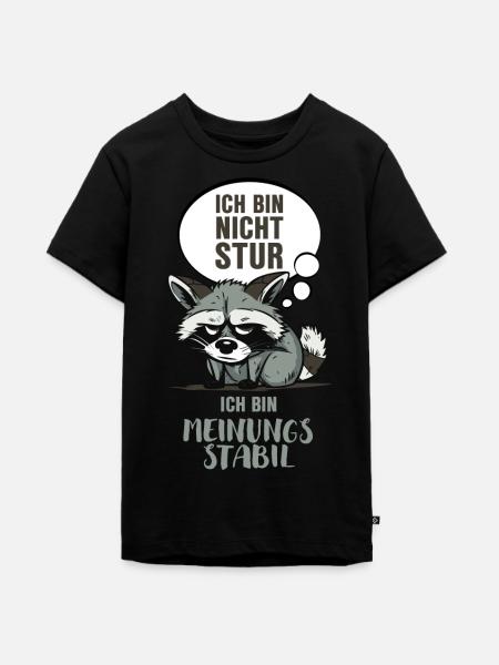 Ich Bin Nicht Stur - hell - Teenager Premium Bio T-Shirt - Schwarz