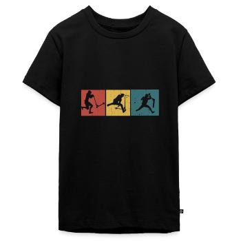 Scooter Stunt - Teenager Premium Bio T-Shirt - Schwarz - Vorne - AI Model Teenager Male light (155cm)