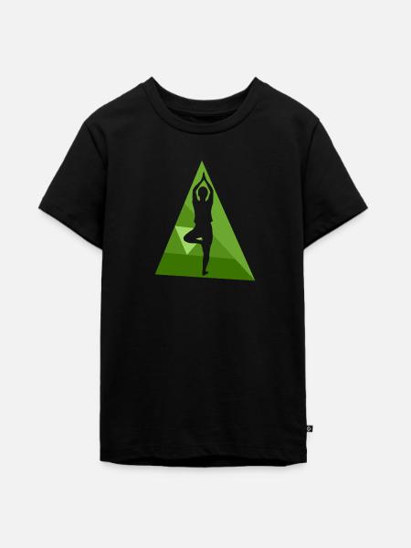 Yoga Meditation Mantra - Teenager Premium Bio T-Shirt - Schwarz