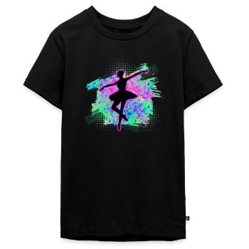 Tanzen - Teenager Premium Bio T-Shirt - Schwarz - Vorne - AI Model Teenager Male light (155cm)