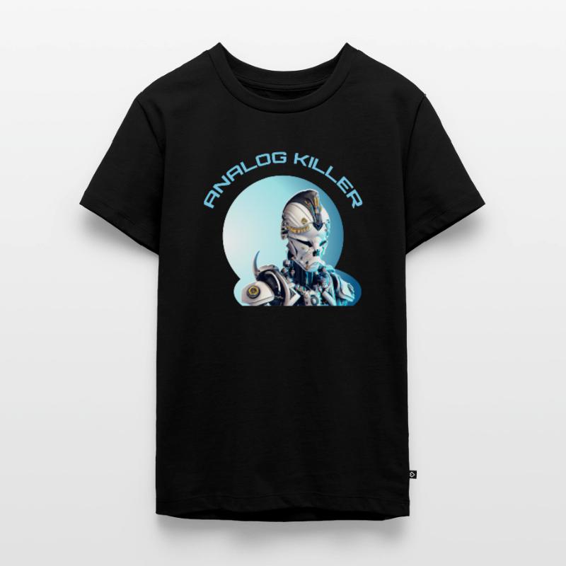 Skelettkopf - ANALOG KILLER Teenager Premium Bio T-Shirt