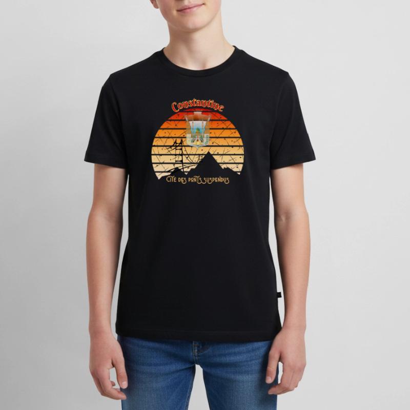 Constantine Cité des ponts suspendus T-shirt Premium bio Ado