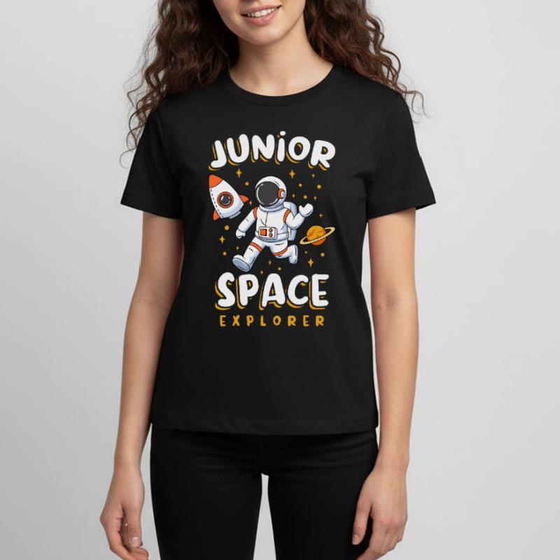 Junior Space Explorer Outer Space Astronaut Teenager Premium Bio T-Shirt