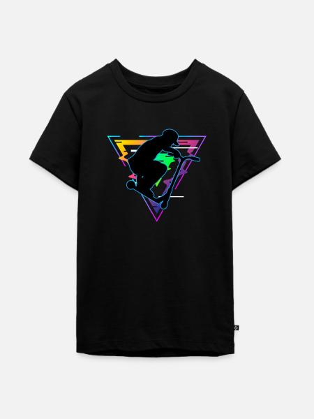 scooter stunt scooter - Teenager Premium Bio T-Shirt - Schwarz