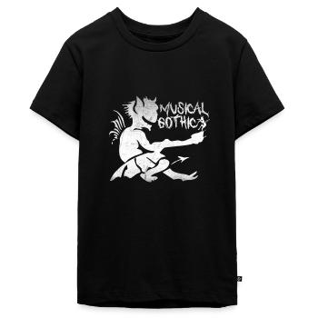 Musical Gothics Demon - Teenager Premium Organic T-Shirt - black - Front - AI Model Teenager Male light (155cm)