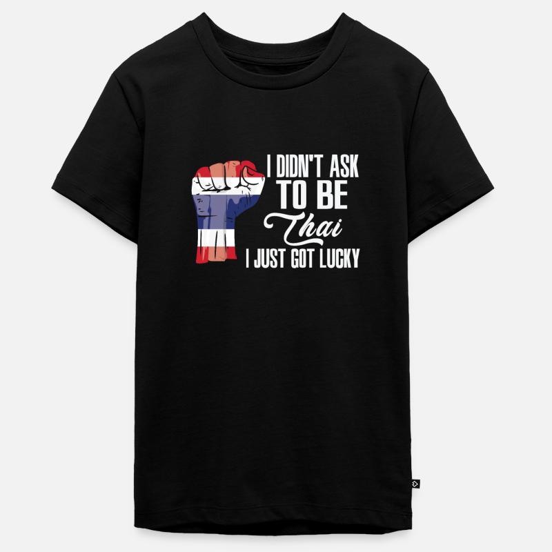 Fierté thaïlandaise Drapeau thaïlandais - T-shirt Premium bio Ado - noir