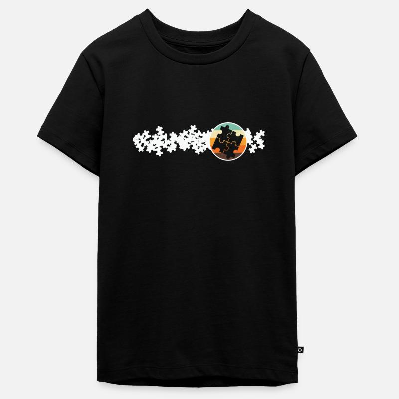Jigsaw Puzzle Jig Saw Puzzle Lover - T-shirt Premium bio Ado - noir