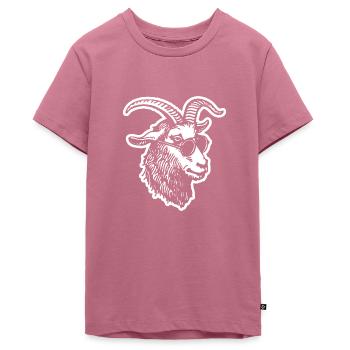 Ziege Steinbock Ziegenbock - Teenager Premium Bio T-Shirt - Mauve - Vorne - AI Model Teenager Male light (155cm)