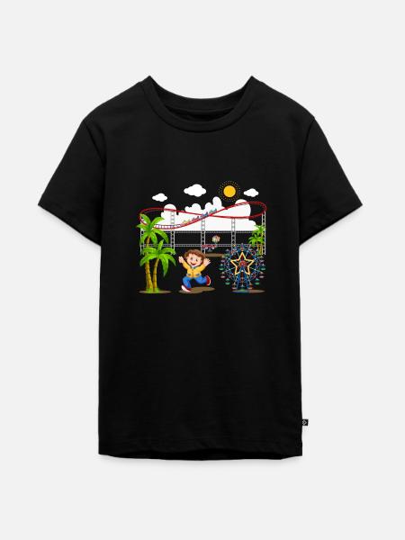 Freizeitpark - Teenager Premium Bio T-Shirt - Schwarz