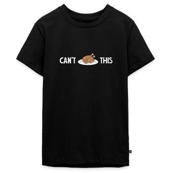 Can't Hendl This - Funny Bavarian sayings - Teenager Premium Organic T-Shirt - black - Front - AI Model Teenager Male light (155cm)