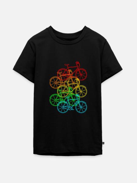 Fahrrad - Teenager Premium Bio T-Shirt - Schwarz