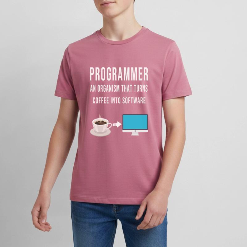 Programmer Code Computer Software Developer Teenager Premium Organic T-Shirt