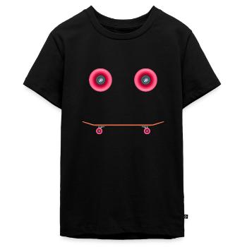 skater skateboard sk8 halfpipe skateboarder - Teenager Premium Bio T-Shirt - Schwarz - Vorne - AI Model Teenager Male light (155cm)