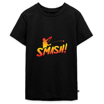 Tischtennis, Tischtennisspieler, Ping-Pong - Teenager Premium Bio T-Shirt - Schwarz - Vorne - AI Model Teenager Male light (155cm)