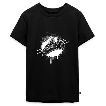 Chausson d'escalade - T-shirt Premium bio Ado - noir - Devant - AI Model Teenager Male light (155cm)