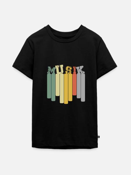 Music Beat - Teenager Premium Bio T-Shirt - Schwarz