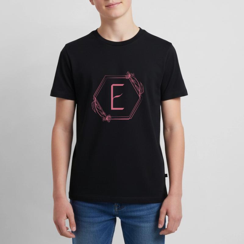Lettre E T-shirt Premium bio Ado