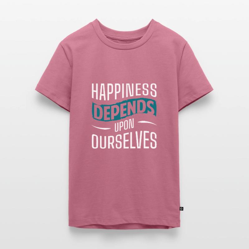 Kleeblatt Freude Liebe Optimismus Teenager Premium Bio T-Shirt
