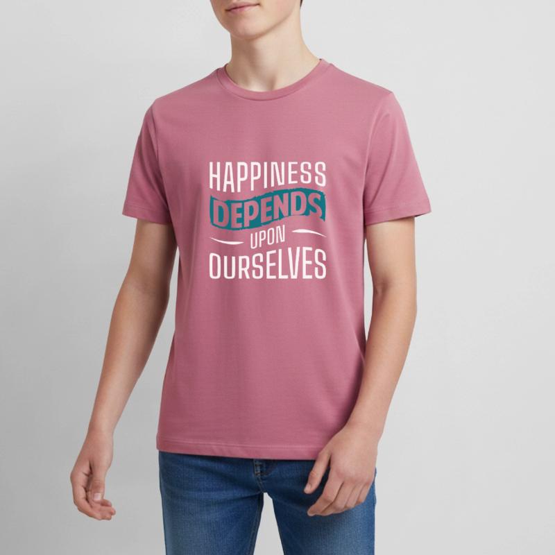 Kleeblatt Freude Liebe Optimismus Teenager Premium Bio T-Shirt