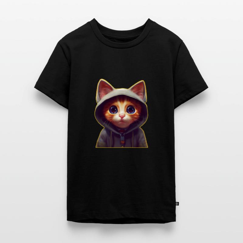 Chat avec pull T-shirt Premium bio Ado