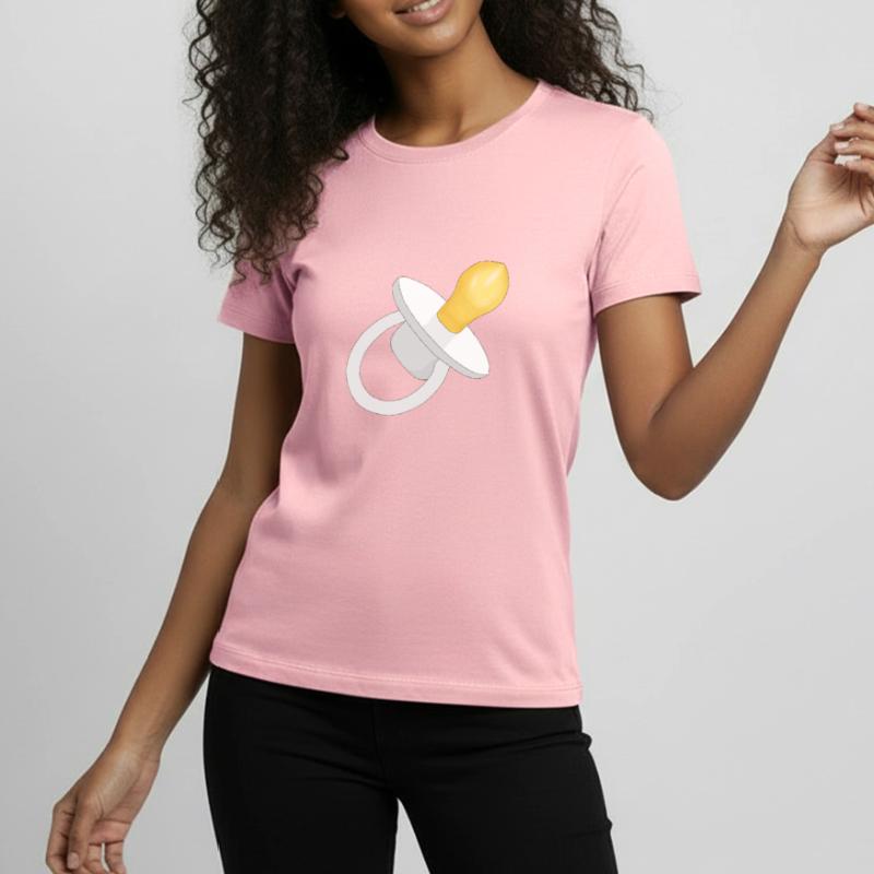 Weißer Schnuller - Baby Schnuller - Schnuller Teenager Premium Bio T-Shirt