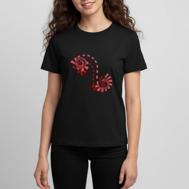 ornement rouge ombré T-shirt Premium bio Ado