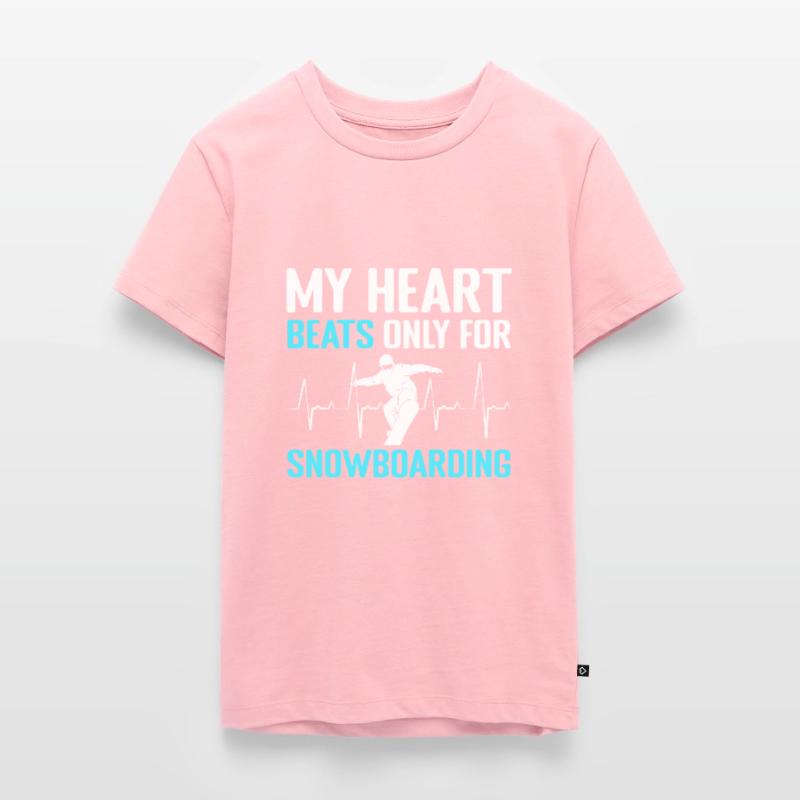 Snowboard Extreme Sport Boarder Teenager Premium Organic T-Shirt